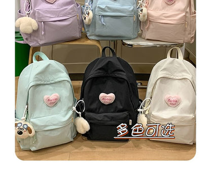 Plaid / Set Nylon Backpack Brooch