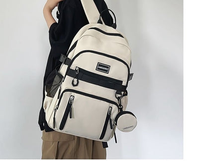 Set: Lettering Backpack Applique Coin + Nylon Purse