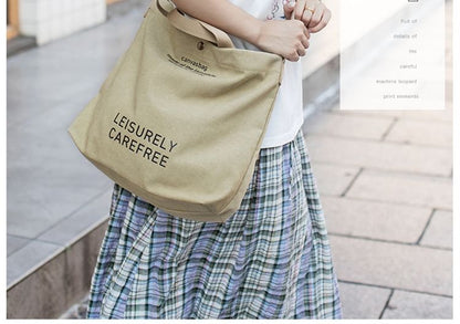 Bag Lettering Tote Canvas