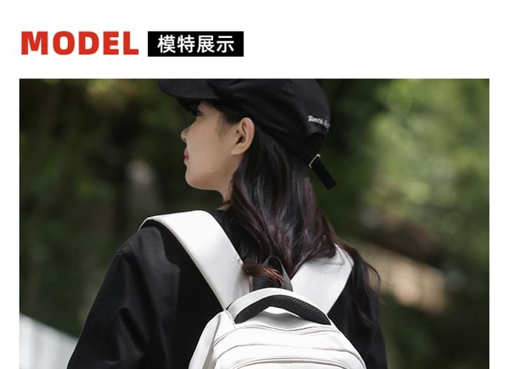 Backpack Applique Nylon Lettering Buckled