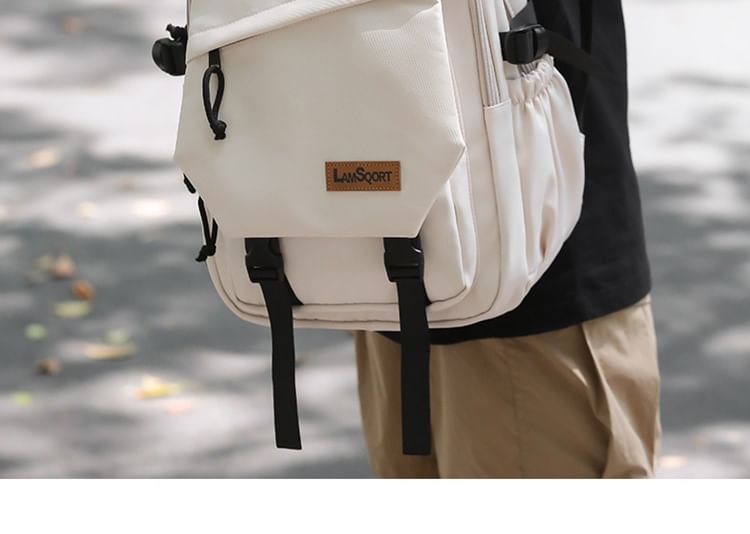 Backpack Applique Nylon Lettering Buckled