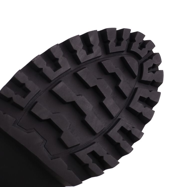 Mid Boots Platform Block Calf Heel