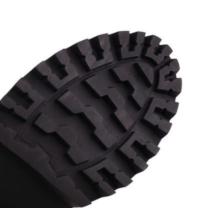 Mid Boots Platform Block Calf Heel