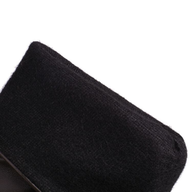 Mid Boots Platform Block Calf Heel