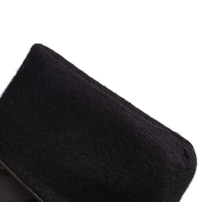 Mid Boots Platform Block Calf Heel