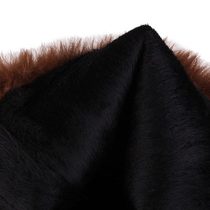 Panel Suede Knee Platform Fluffy Lace Boots Up High Faux