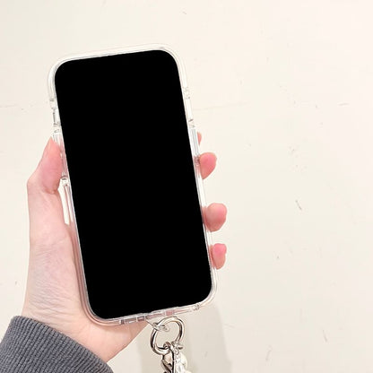 Strap Case Panel Phone Faux Set Pearl /