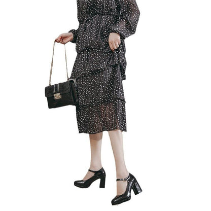 Platform Chunky Heel Jane Pumps Mary