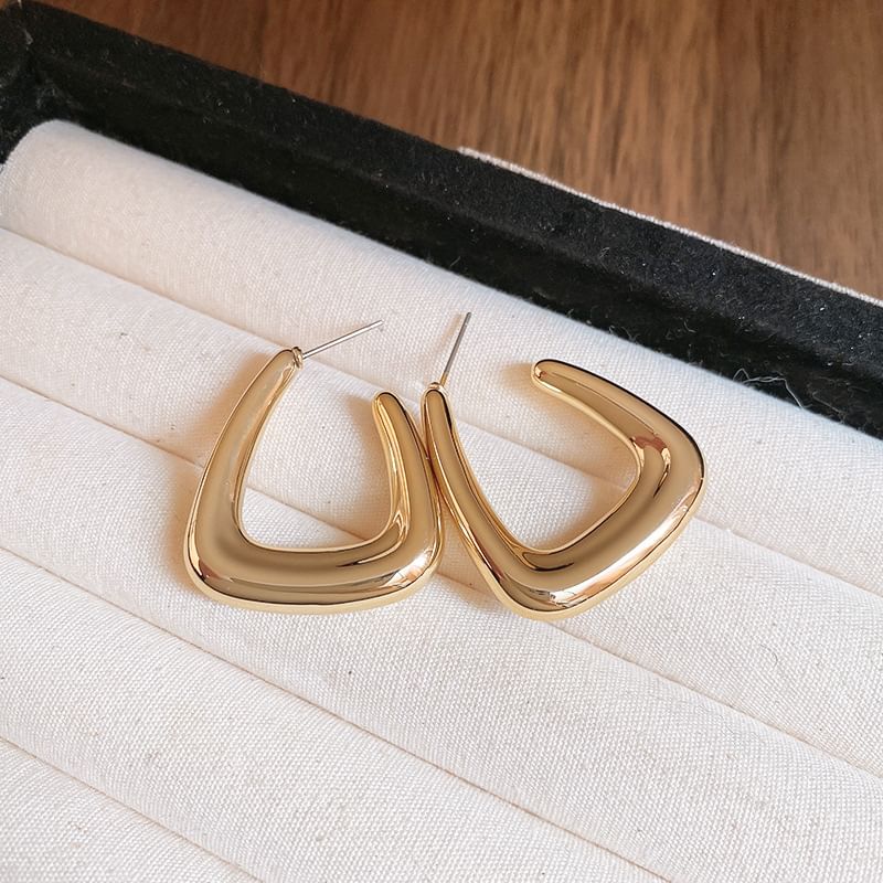 Earring Geometric Hoop Alloy
