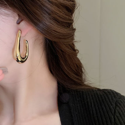Earring Geometric Hoop Alloy