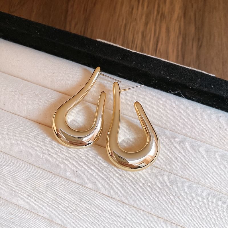 Earring Geometric Hoop Alloy