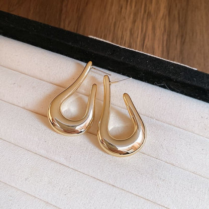 Earring Geometric Hoop Alloy