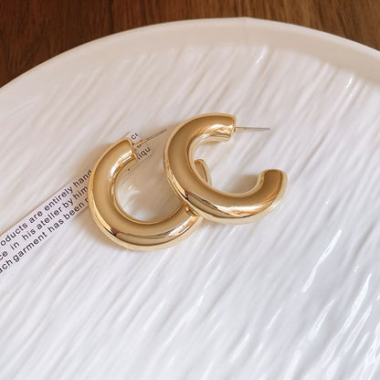 Designs) (Various Earring Alloy Plain Hoop