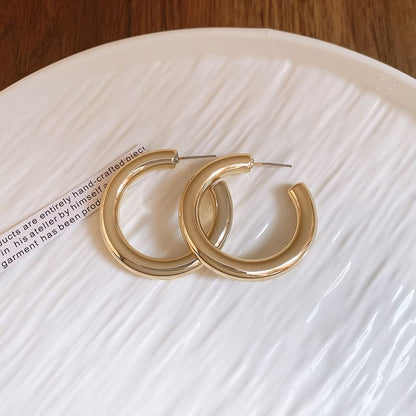 Designs) (Various Earring Alloy Plain Hoop