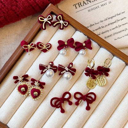 Drop Bow Earring / (Various Stud Designs) Dangle