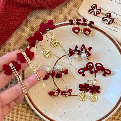 Drop Bow Earring / (Various Stud Designs) Dangle