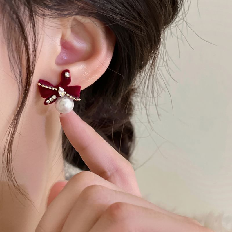 Drop Bow Earring / (Various Stud Designs) Dangle