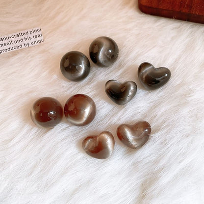 Bead / Alloy Earring Stud Heart