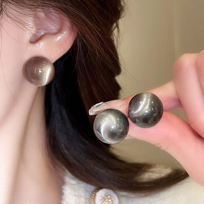 Bead / Alloy Earring Stud Heart