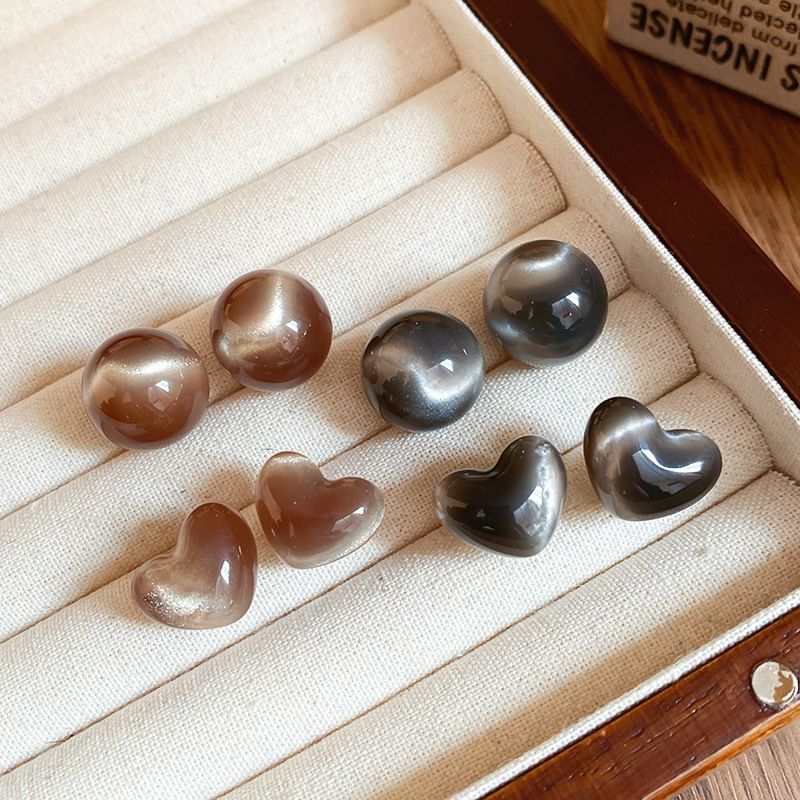 Bead / Alloy Earring Stud Heart