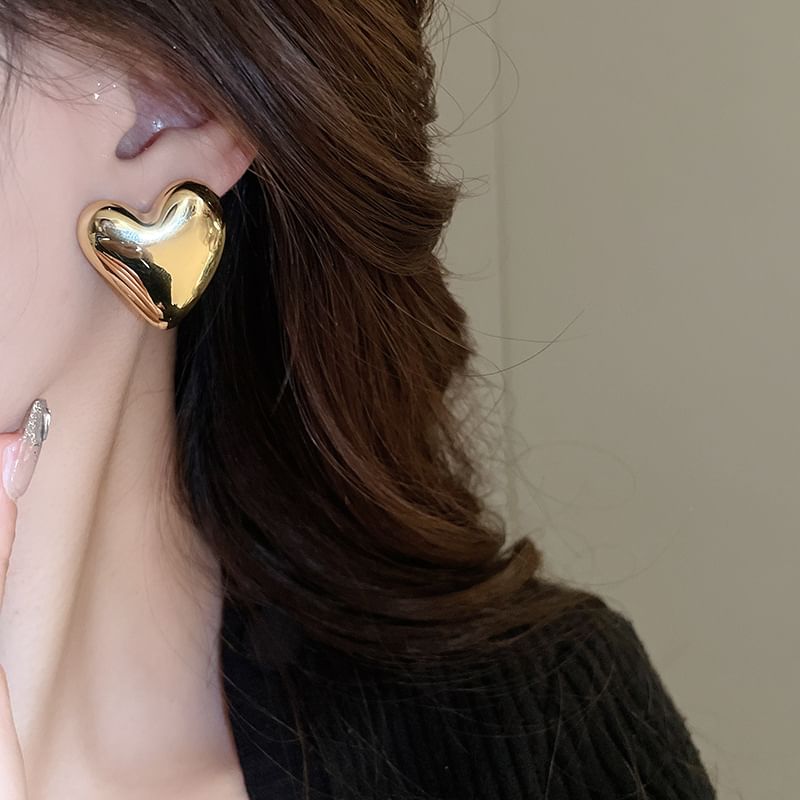 Hoop / Earring Alloy Stud