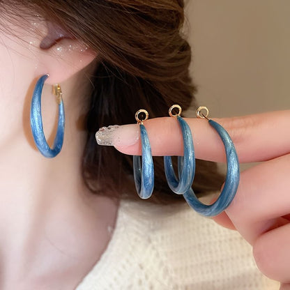 Glitter Hoop Earring