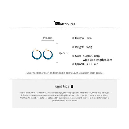 Glitter Hoop Earring