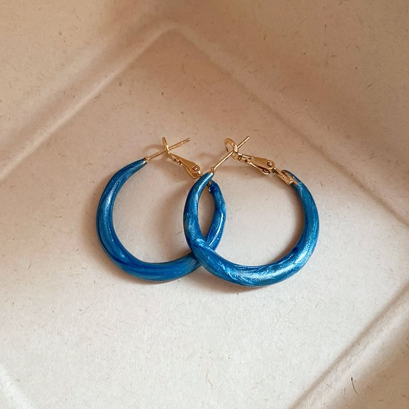 Glitter Hoop Earring