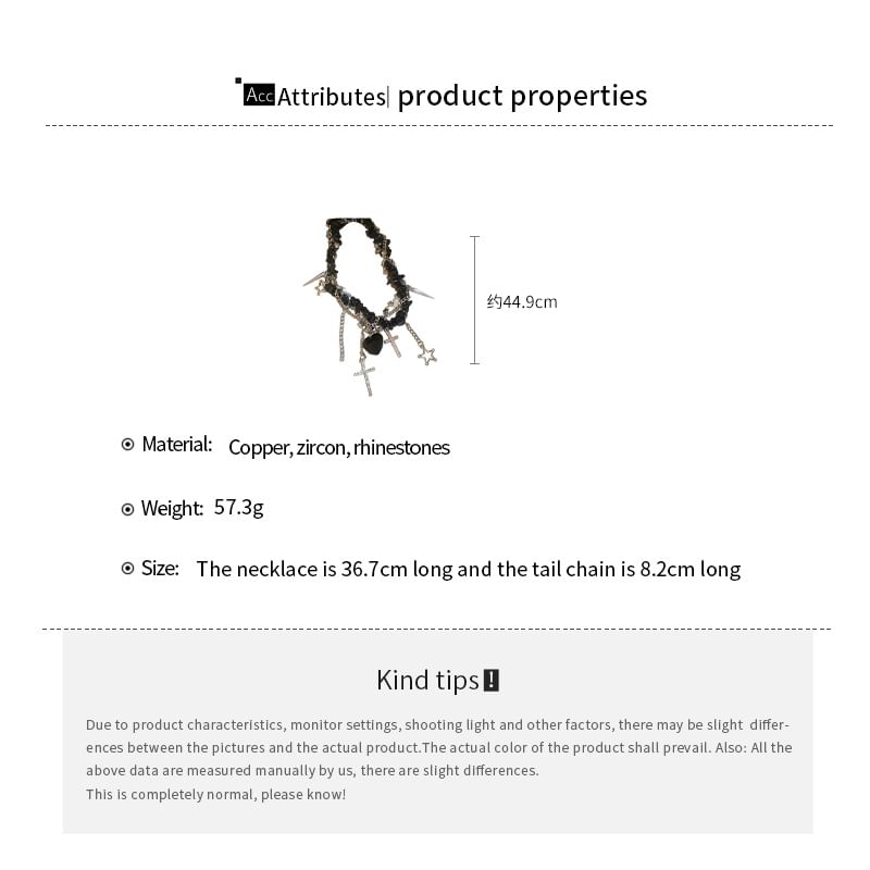 CZ Necklace Rhinestone Pendant