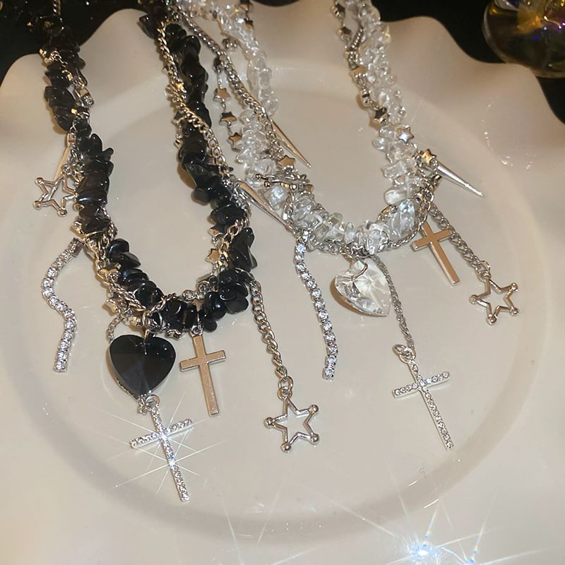 CZ Necklace Rhinestone Pendant