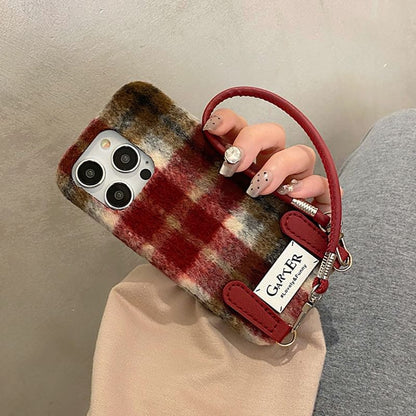 Case Plaid Strap Phone