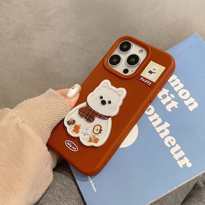 Embroidered Phone Dog Case
