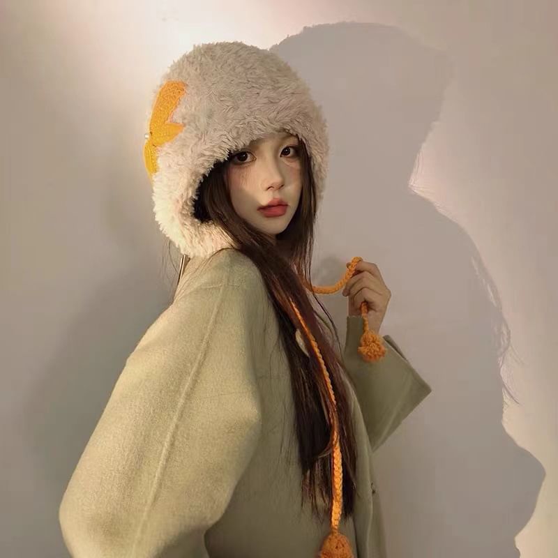 Trapper Chenille Hat Bow Applique