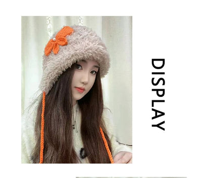 Trapper Chenille Hat Bow Applique