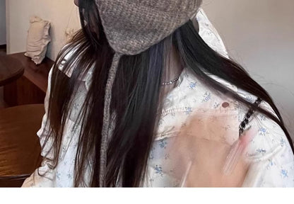 Knit Trapper Pom Hat