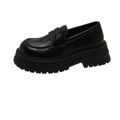 Platform Loafers Faux Leather