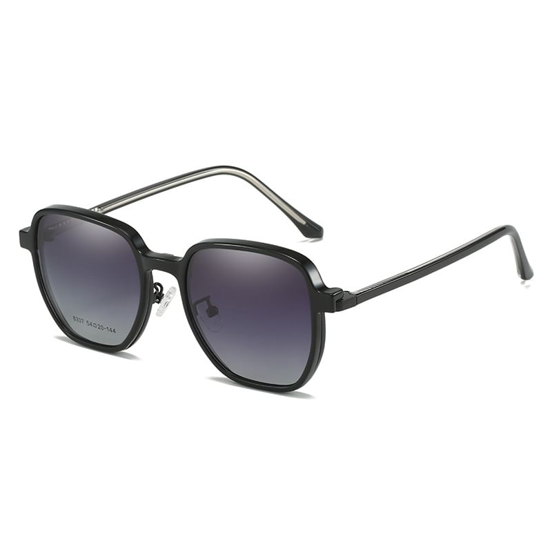 Eyeglasses Set: Clip-On + Frame Square