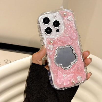 Case Floral Phone Mirrored