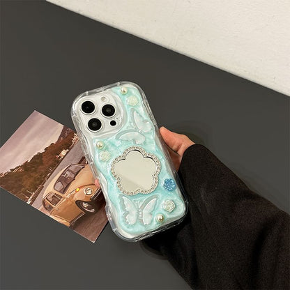 Case Floral Phone Mirrored