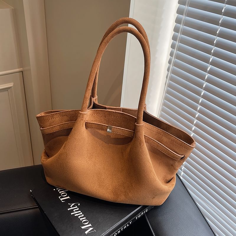 Tote Faux Suede Bag