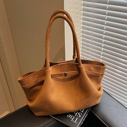 Tote Faux Suede Bag