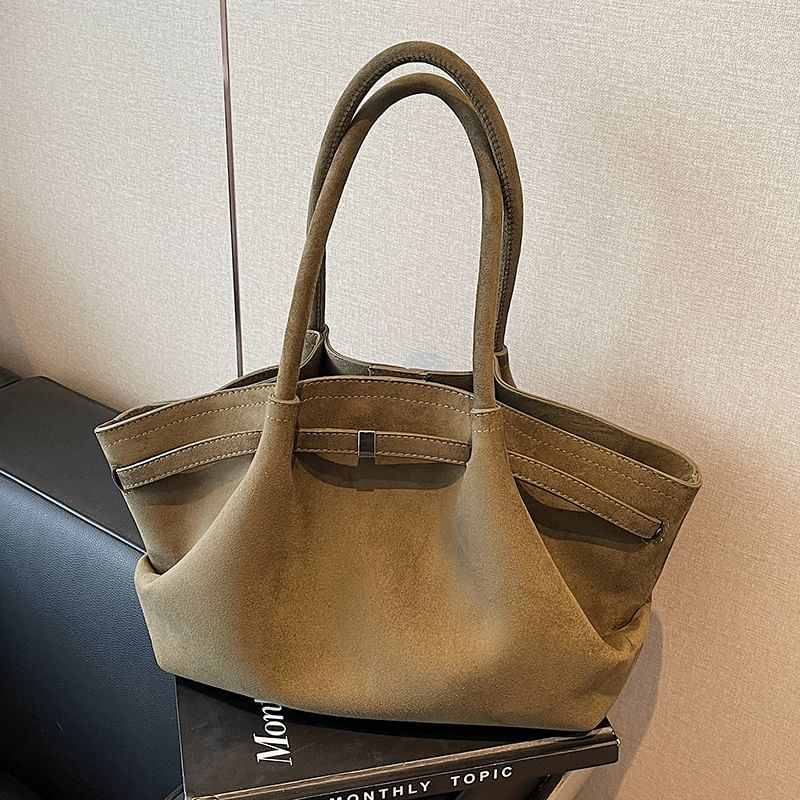 Tote Faux Suede Bag