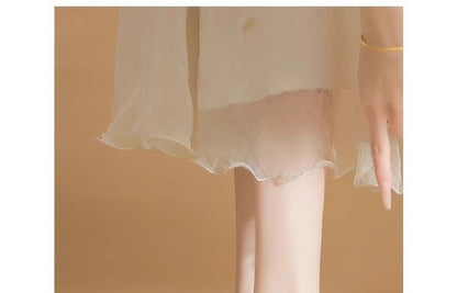 Block Sandals Bow Heel Glitter Pointy