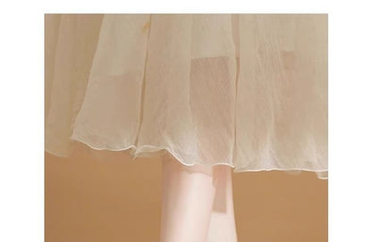 Block Sandals Bow Heel Glitter Pointy