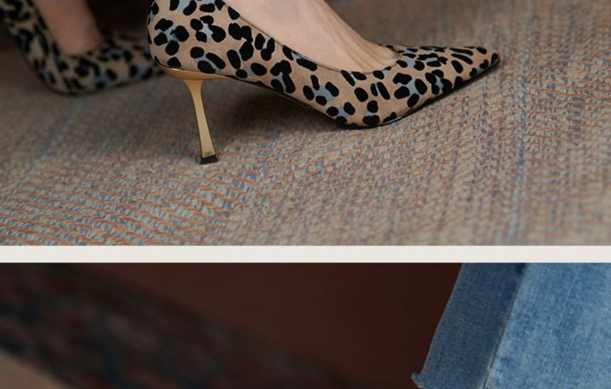 Leopard High Pumps Heel