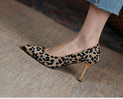 Leopard High Pumps Heel