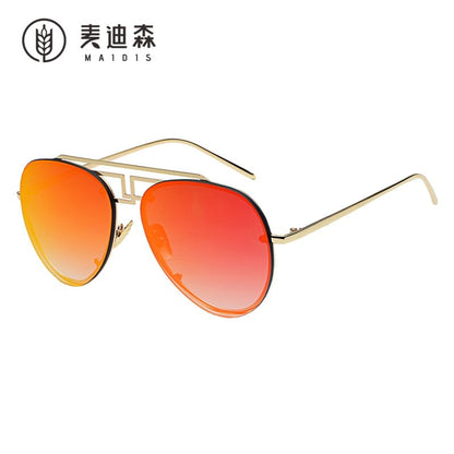 Metal Frame Sunglasses Bridge Double