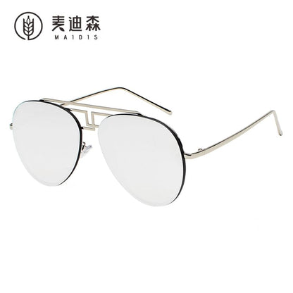 Metal Frame Sunglasses Bridge Double