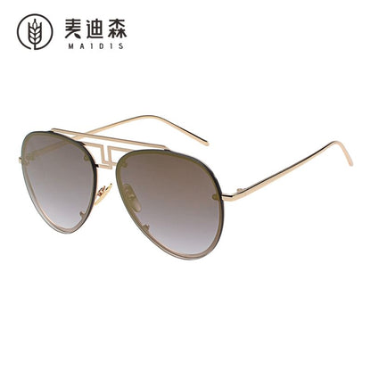Metal Frame Sunglasses Bridge Double