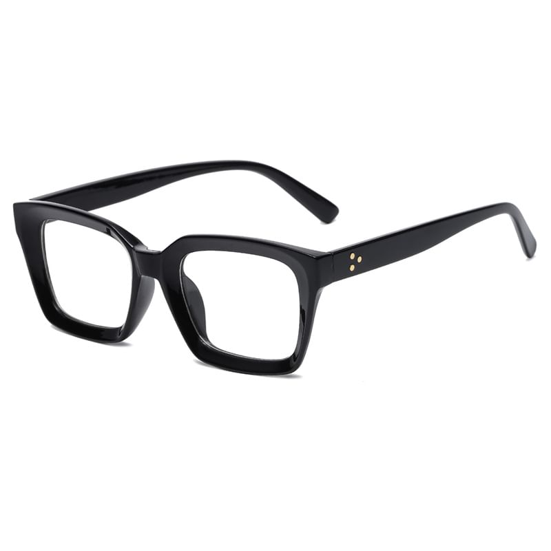 Square Light Blocking Eyeglasses Blue Resin